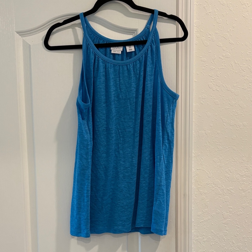 H by Halston Bright Blue Tank Top